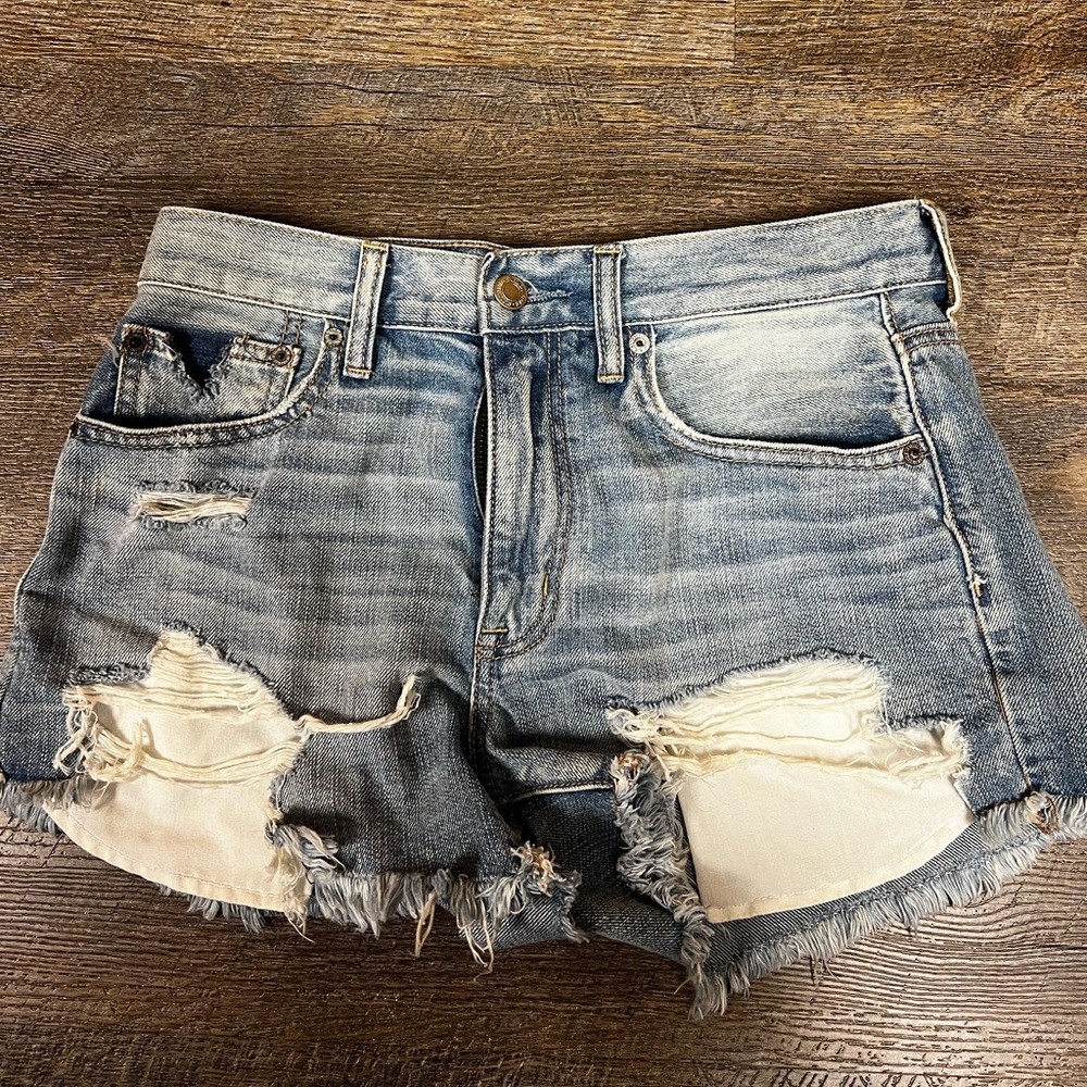 American Eagle high rise festival shorts